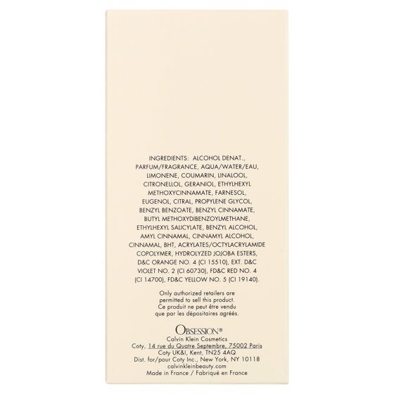 Calvin Klein Obsession Eau de Parfum Women, 100mL