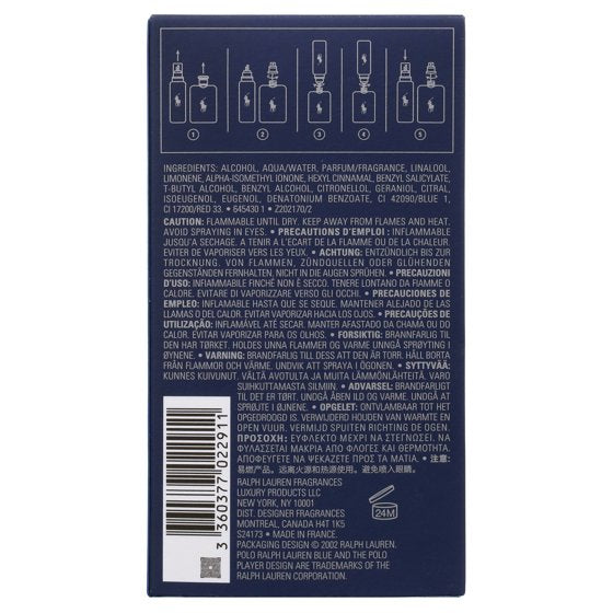 Ralph Lauren Polo Blue Cologne for Men, 2.5 oz
