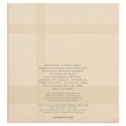 ($98 Value) Burberry Classic Eau De Parfum Spray, Perfume For Women, 3.3 Oz