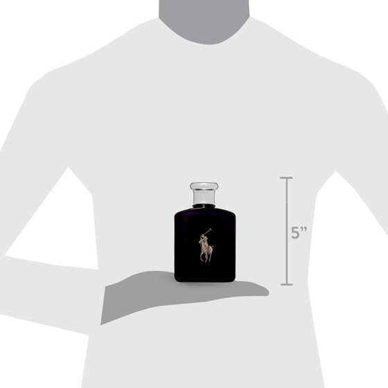 Ralph Lauren Polo Black Eau De Toilette Spray for Men 4.2 oz