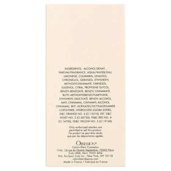 Calvin Klein Obsession Eau de Parfum Women, 100mL