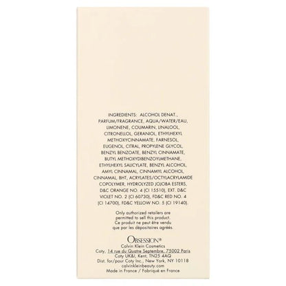 Calvin Klein Obsession Eau de Parfum Women, 100mL