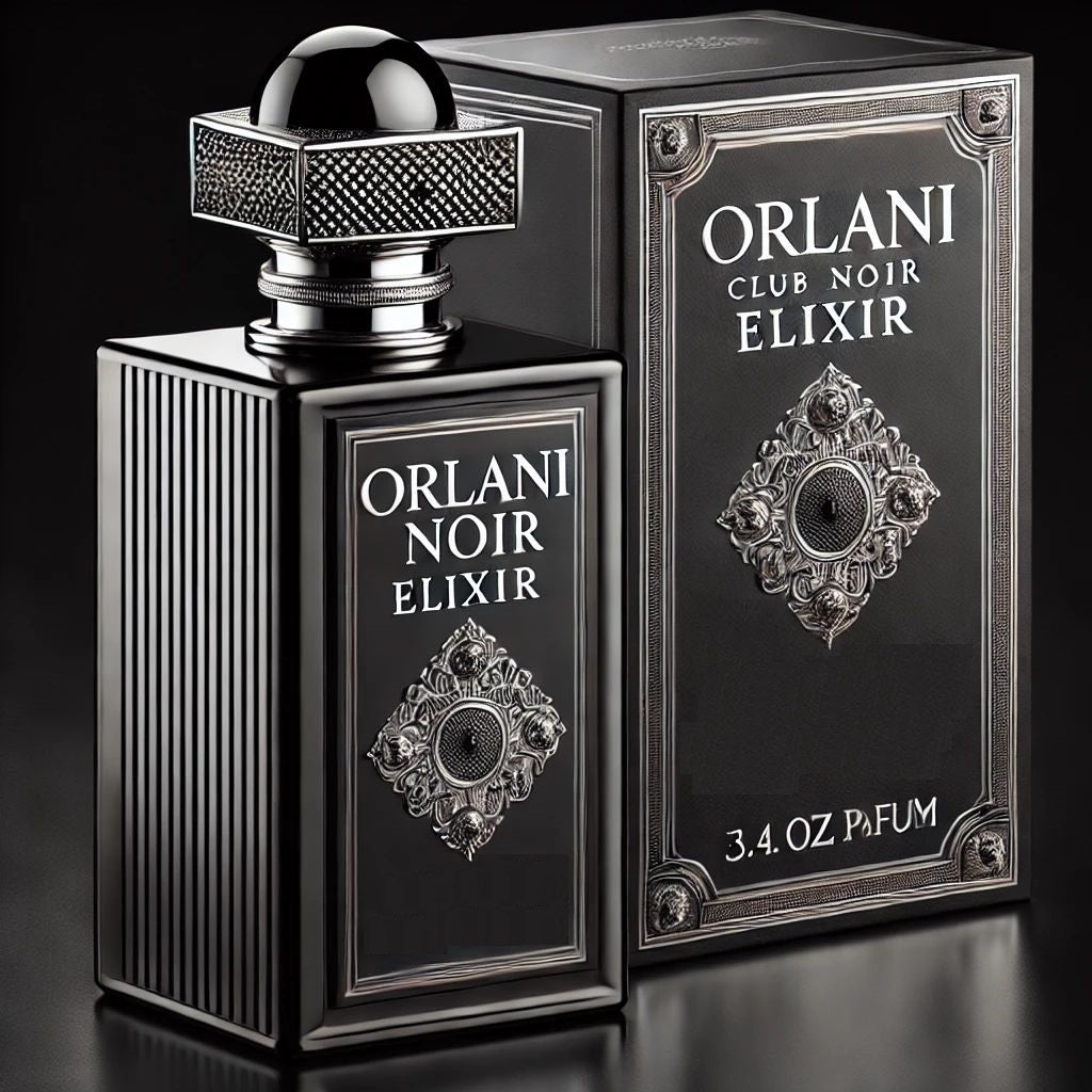 Orlani Noir Elixir Perfume for Men, 3.4 fl oz, Eau De Parfum