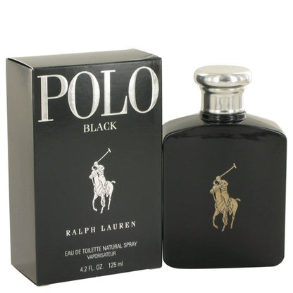 Ralph Lauren Polo Black Eau De Toilette Spray for Men 4.2 oz