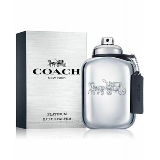 Coach Platinum Eau De Parfum, Cologne for Men, 3.3 oz