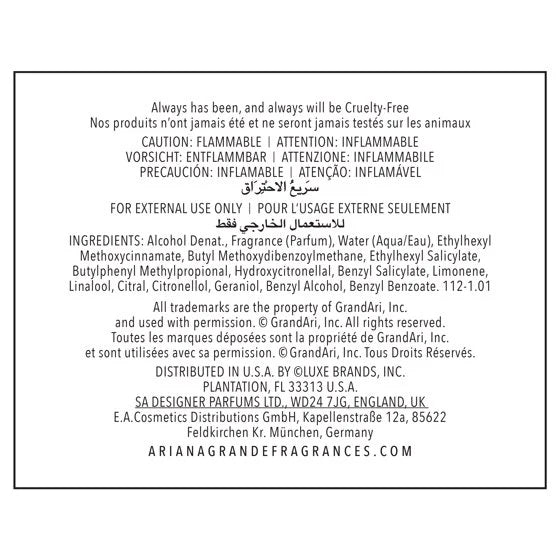 Ariana Grande Sweet Like Candy Eau de Parfum, Perfume for Women, 1 Oz