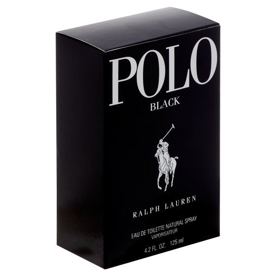 Ralph Lauren Polo Black Eau De Toilette Spray for Men 4.2 oz