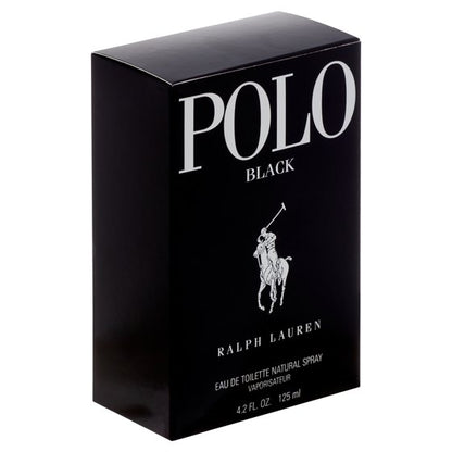 Ralph Lauren Polo Black Eau De Toilette Spray for Men 4.2 oz